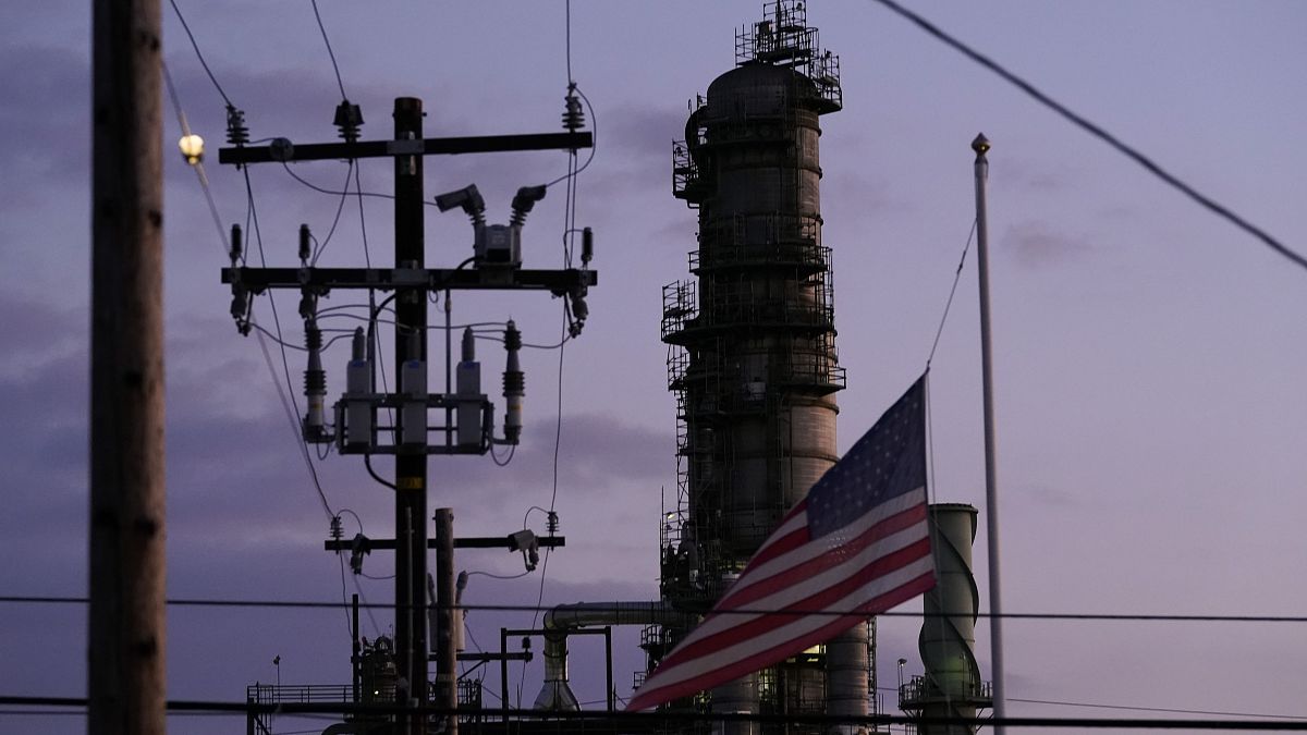 The Chevron Products Company El Segundo refinery is seen on Oct. 23, 2023, in El Segundo, California.