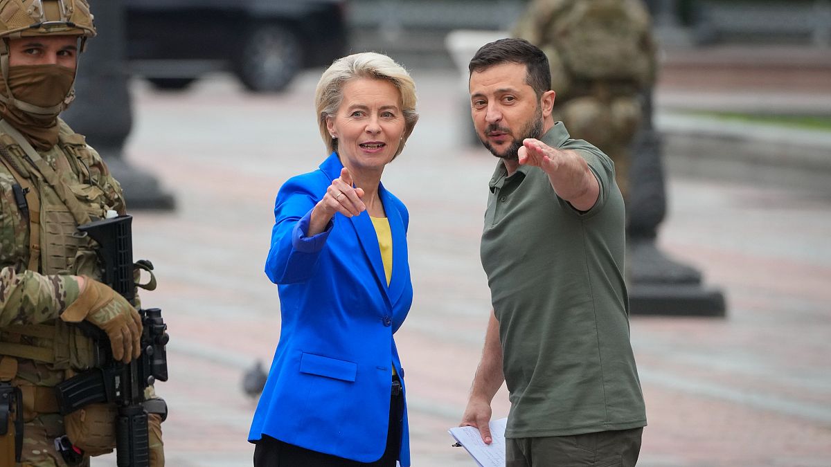 Ursula von der Leyen meets Ukraine