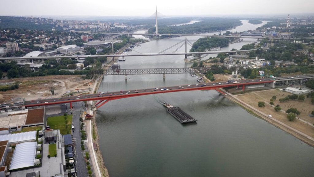 A general view of Belgrade from the top of a Belgrade Tower,