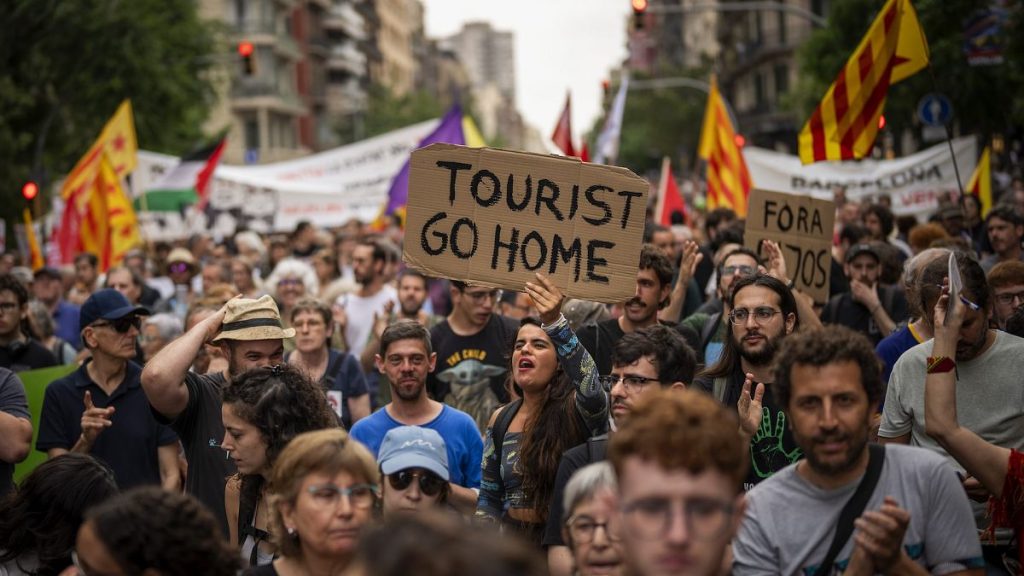 Protests against over-tourism have been taking place across Spain, including in Barcelona which is also tightening up on Airbnb