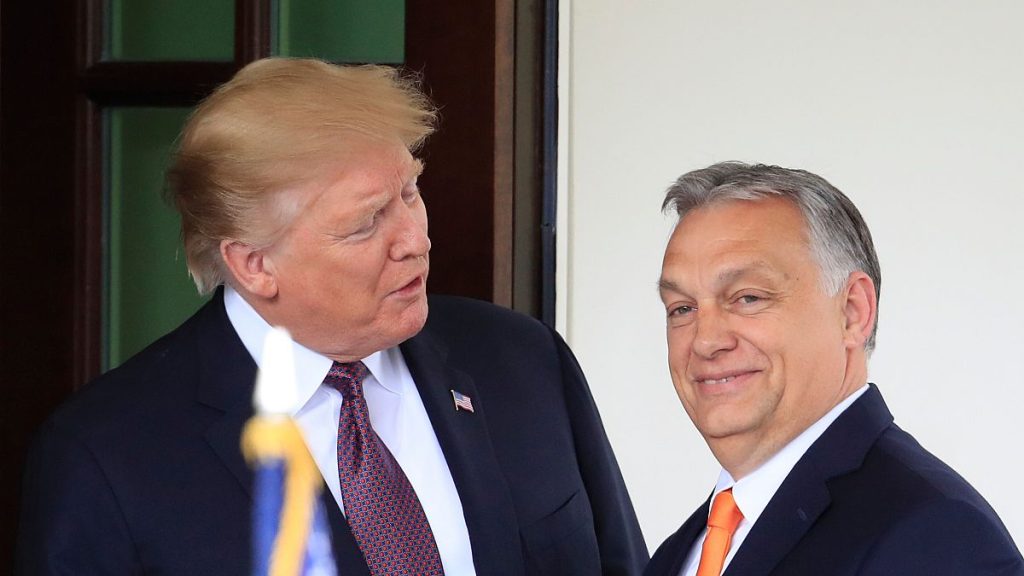 Donald Trump Hungarian Prime Minister Viktor Orbán to the White House in 2019.