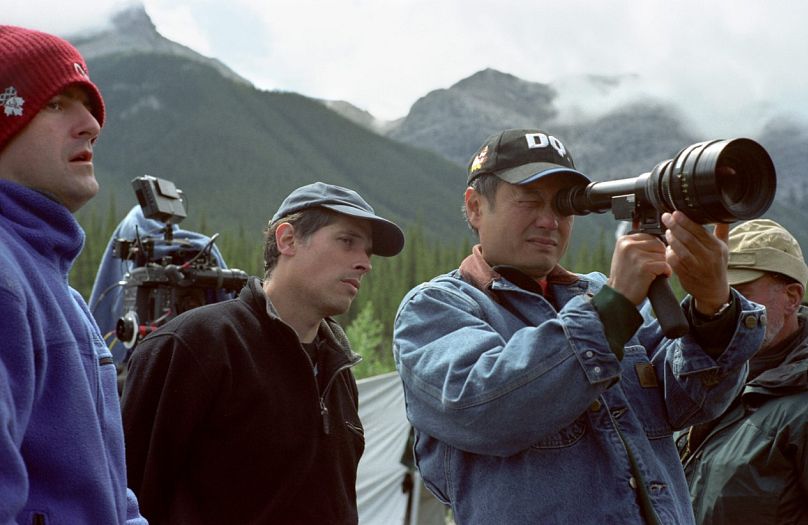 Ang Lee sur le tournage de « Brokeback Mountain »