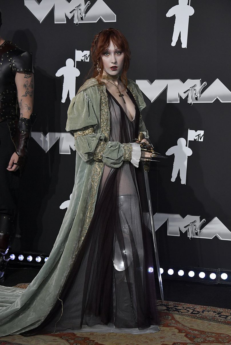 Chappell Roan arrive aux MTV Video Music Awards le mercredi 11 septembre 2024.