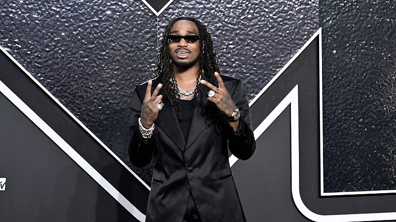 Quavo arrive aux MTV Video Music Awards le mercredi 11 septembre 2024.