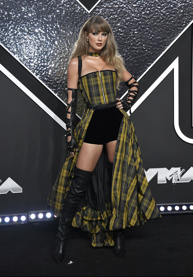 Taylor Swift arrive aux MTV Video Music Awards le mercredi 11 septembre 2024