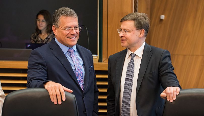 Maroš Šefčovič and Valdis Dombrovskis have secured revamped portfolios.