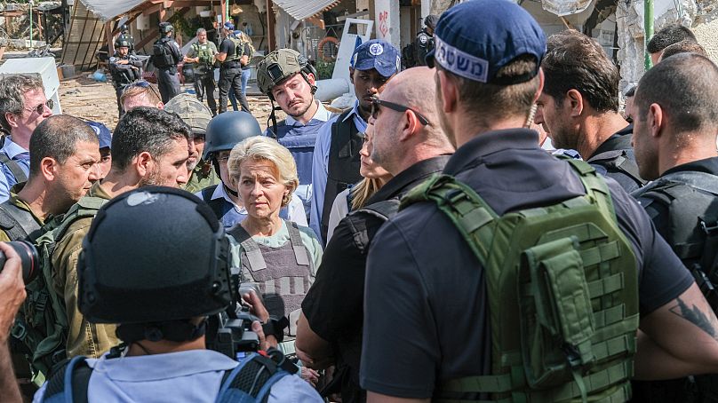 Ursula von der Leyen en Israël, le 13 octobre 2023