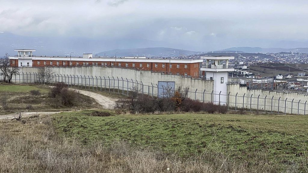 A view of the prison in Gjilan where Denmark will run the new 300-cell facility, December 17, 2021