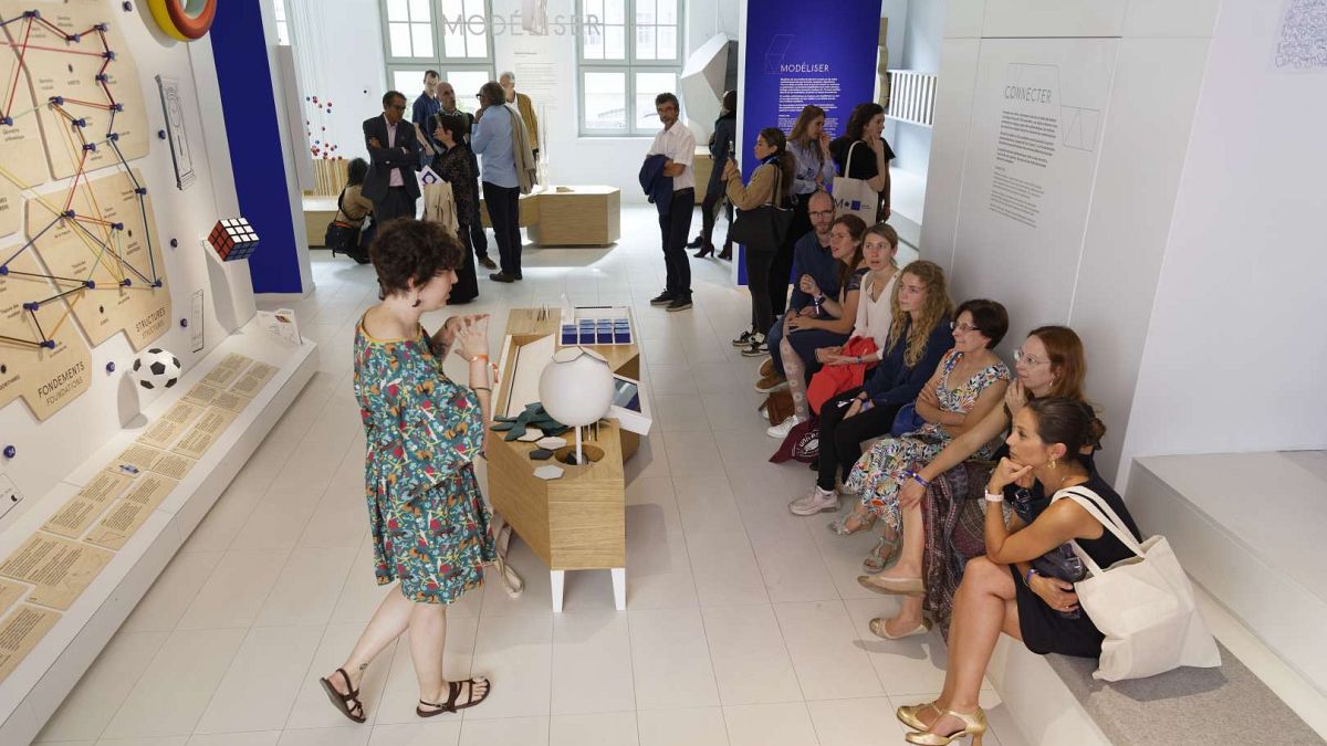 A guided tour at the Maison Poincaré maths museum in Paris.