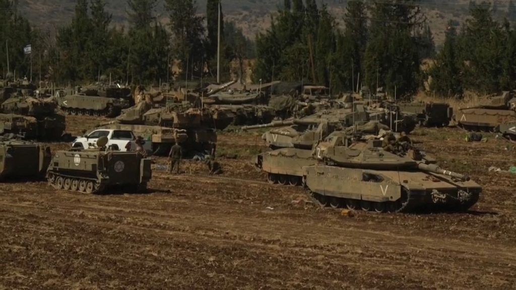 Israeli troops deployed to northern border with Lebanon, September 28, 2024