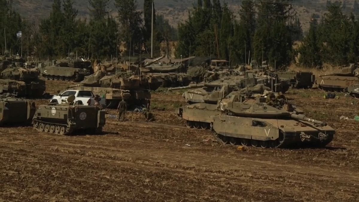 Israeli troops deployed to northern border with Lebanon, September 28, 2024