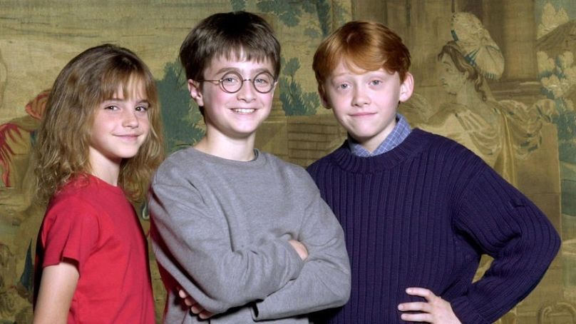 Des sorciers au visage de bébé : Emma Watson, Daniel Radcliffe et Rupert Grint. 