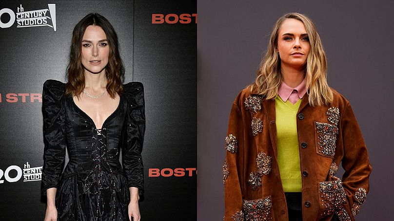 Keira Knightley (à gauche) et Cara Delevingne (à droite) sont deux des 25 acteurs qui ont signé une lettre ouverte de soutien au CIISA.