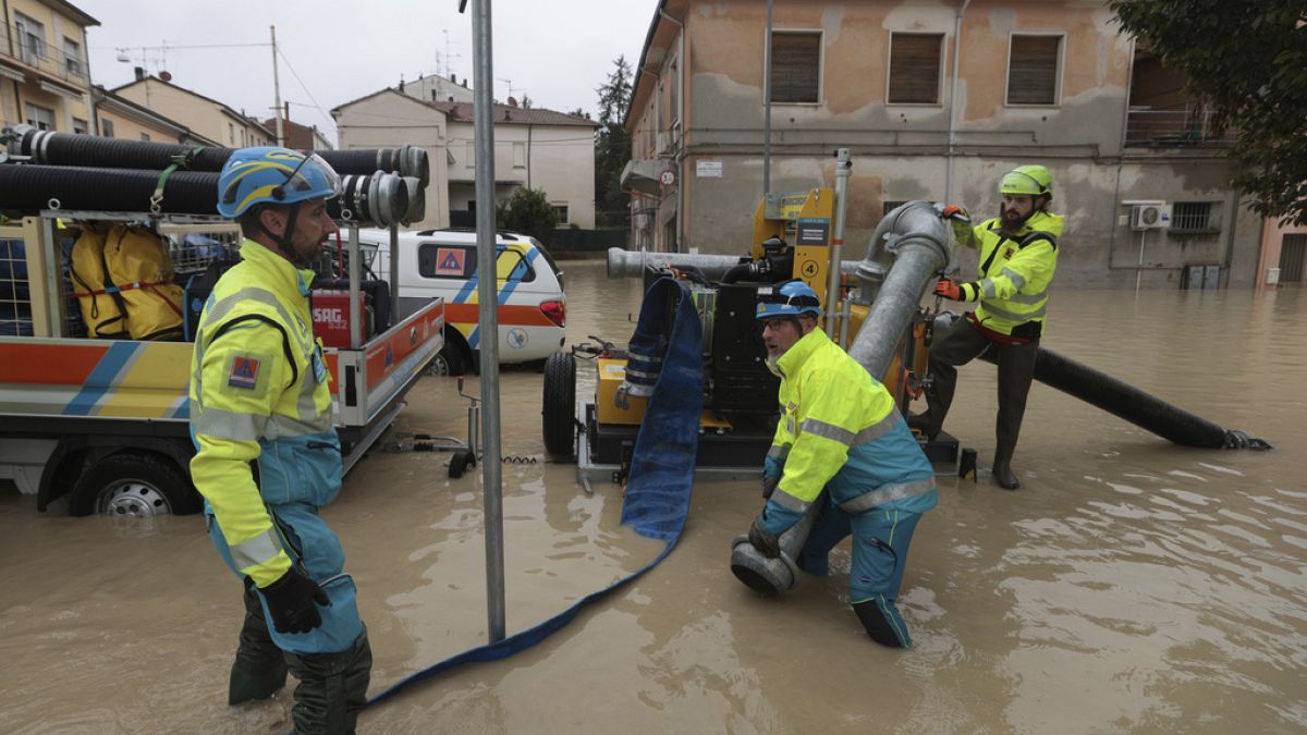 The floods in Tuscany and the Veneto come days after the Emilia Romagna region was struck, with some areas submerged for the third time in just over a year.