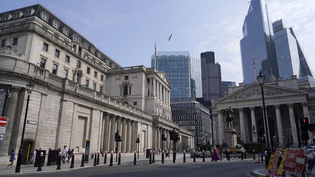 The Bank of England in London