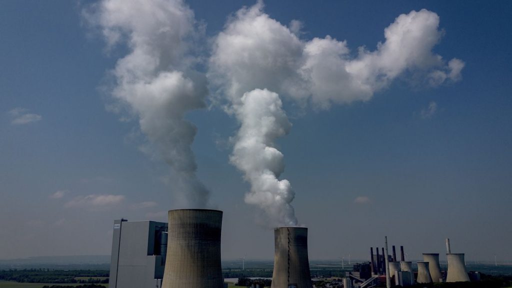 Library picture: Steam rises from the coal-fired power plant in Neurath, Germany