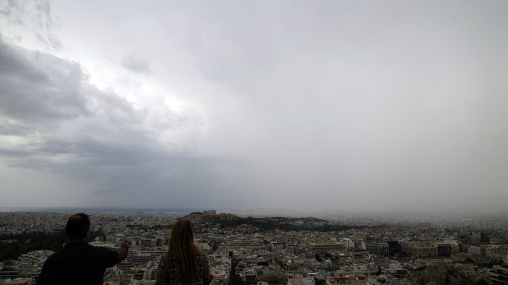 A view unto Athens from Attica.