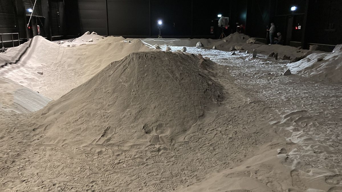 The Luna installation, near Cologne, reproduces the surface of the Moon