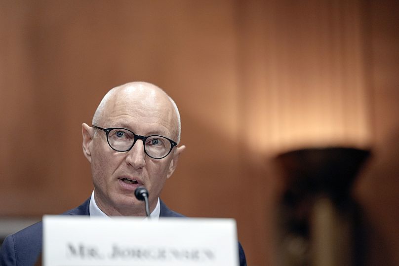 Le PDG de Novo Nordisk, Lars Fruergaard Jørgensen, témoigne lors de l'audience sur la santé du Sénat américain