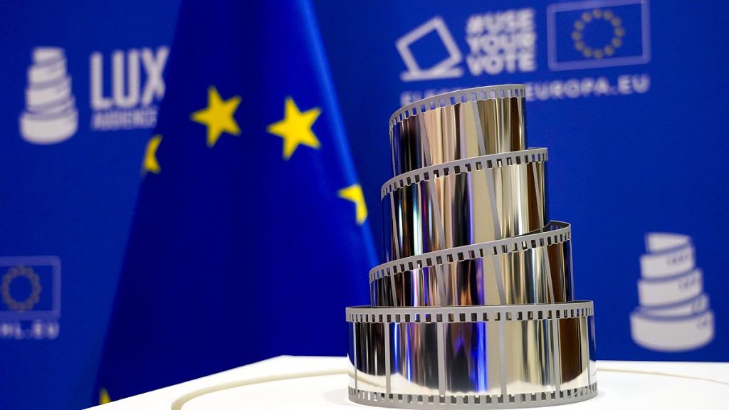 The trophy that will be presented at the awards ceremony at the European Parliament