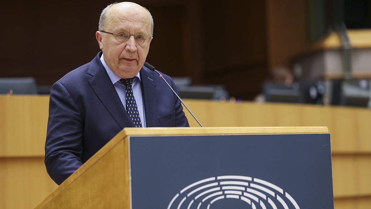 MEP Andreus Kubilius (Lithuania/EPP) in the European Parliament.