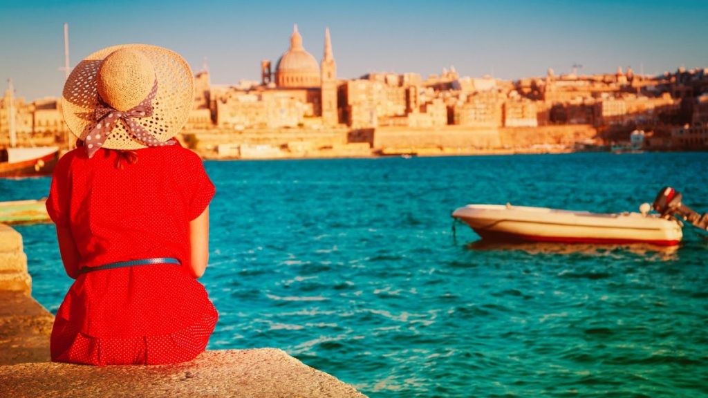 A tourist in Malta.