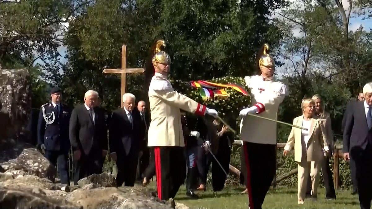 German and Italian Presidents attend 80th anniversary of Marzabotto massacre