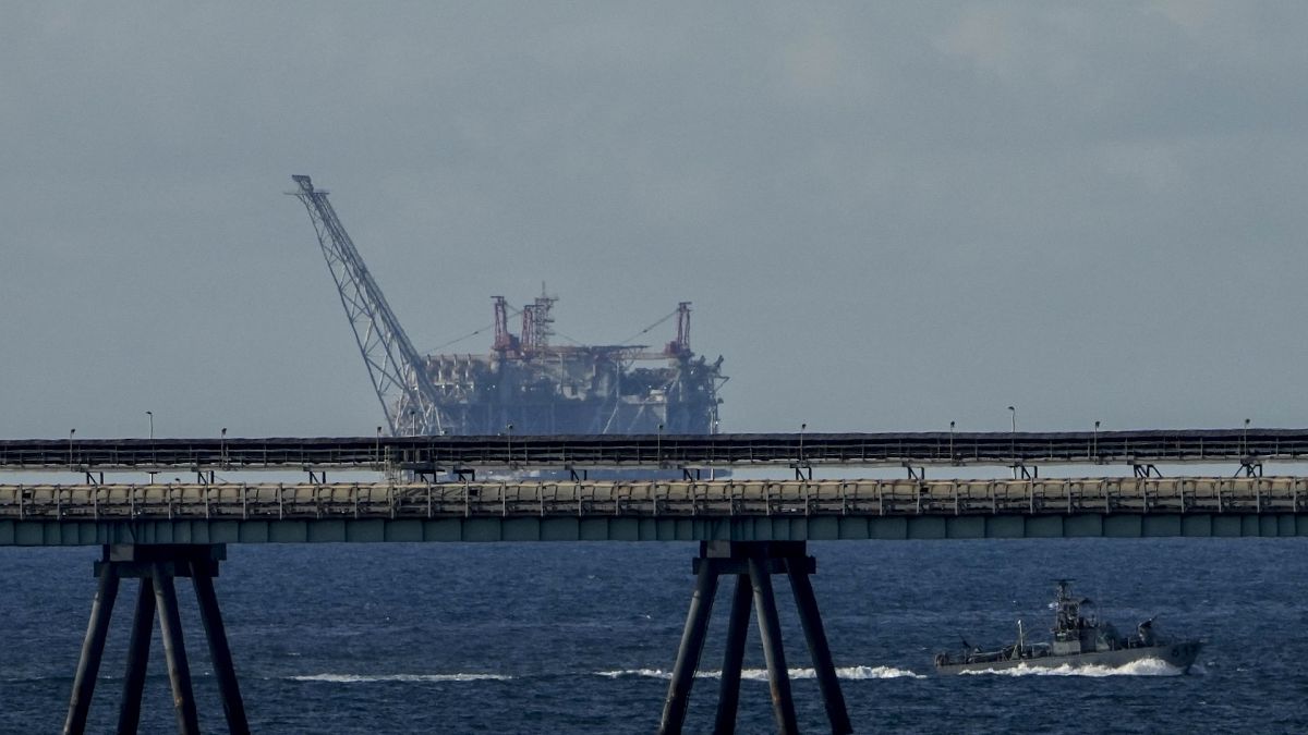 An oil platform in Israel