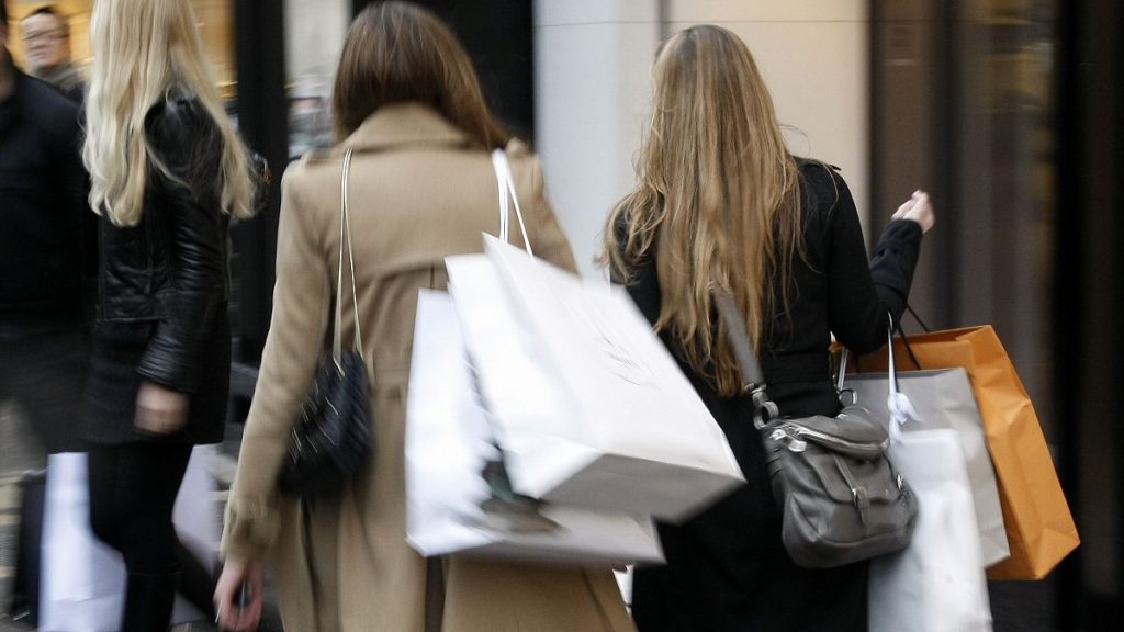 File photo of Paris shoppers