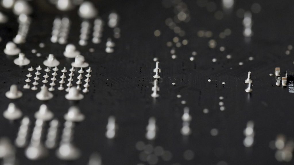 This Feb 23, 2019, photo shows the inside of a computer in Jersey City, N.J.