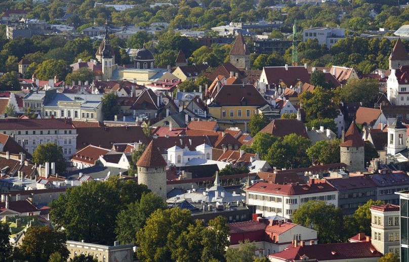 Vue générale du centre-ville de Tallinn, Estonie.