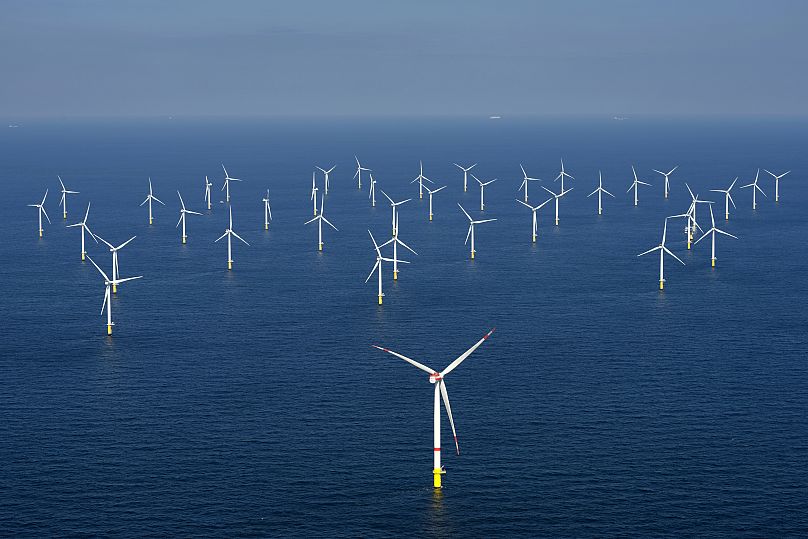 Parc éolien Rentel sur la mer du Nord belge