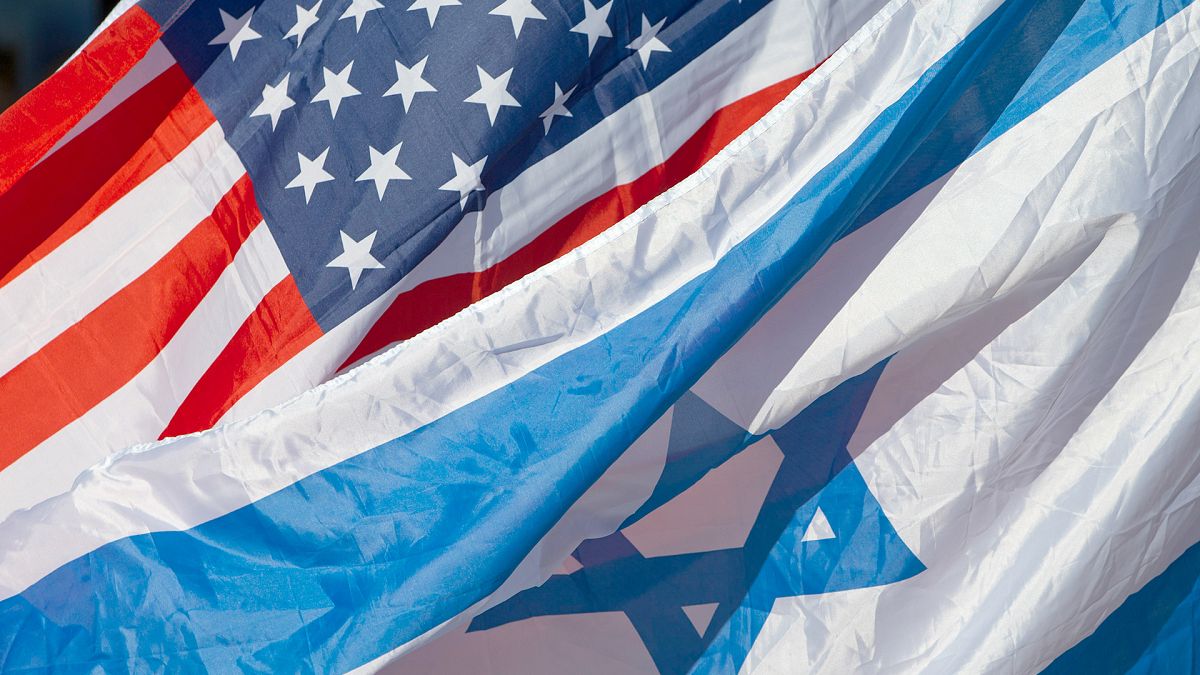 FILE: US and Israeli flags fly in Tel Aviv, 24 November 2015