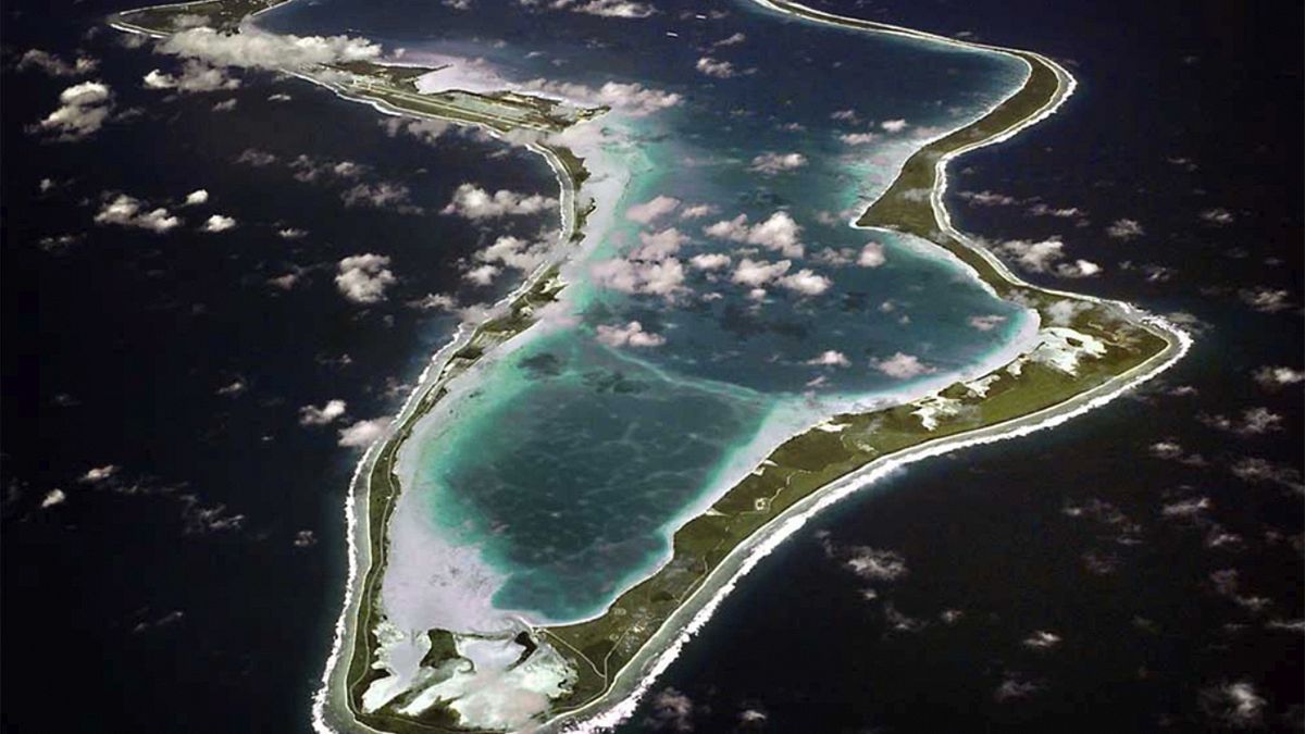 Aerial image of Diego Garcia.