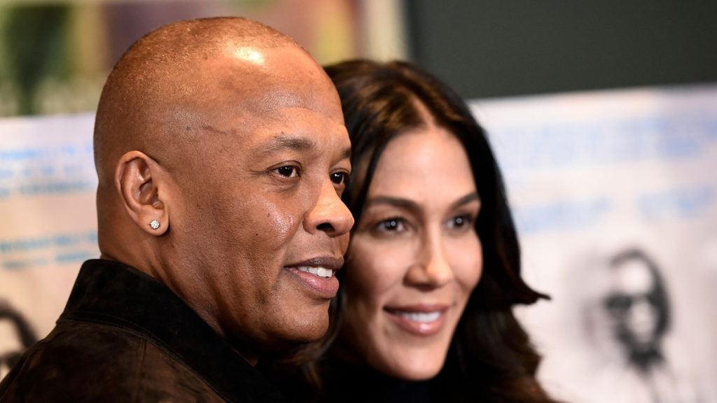 Dr. Dre poses with ex-wife Nicole Young in 2016