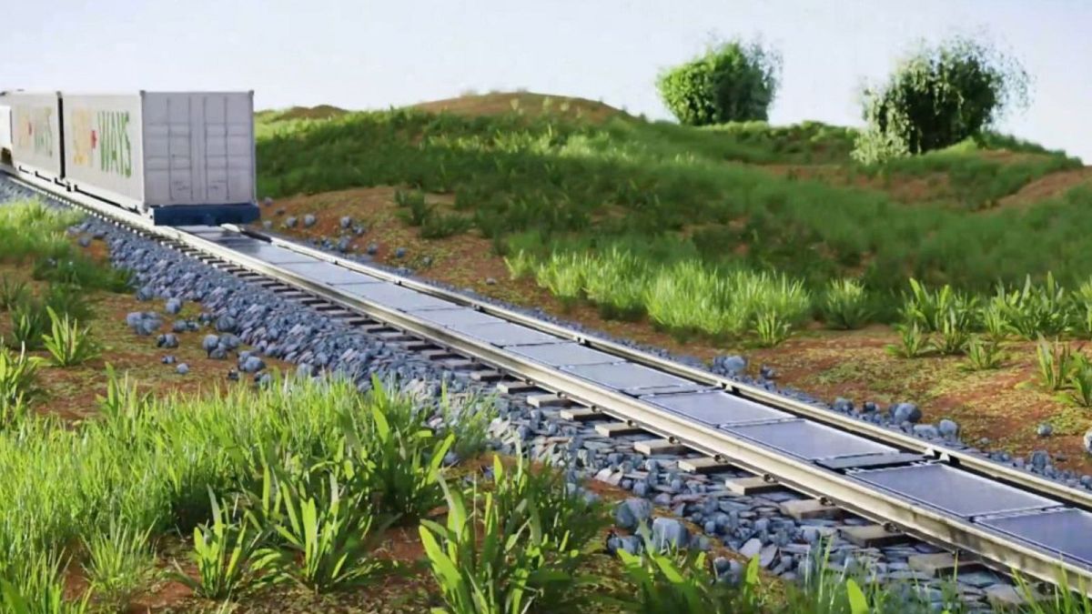 Its the first time a removable system has been developed for installing solar panels to railway tracks.