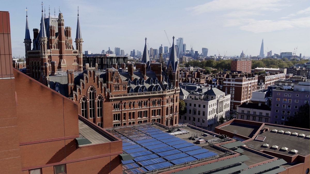 The British Library has unveiled the UK’s largest solar heat system.