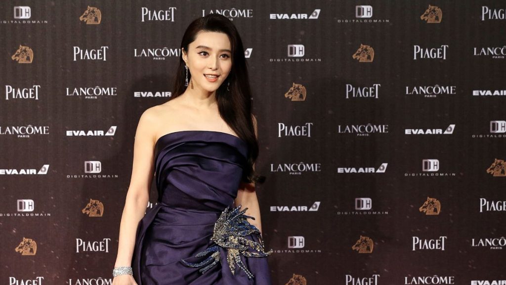 Chinese actress Fan Bingbing arrives at the 53rd Golden Horse Awards in Taipei, Taiwan, Saturday, Nov. 21, 2015.