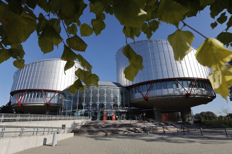 Vue de la Cour européenne des droits de l'homme à Strasbourg, dans l'est de la France, le jeudi 26 janvier 2023.