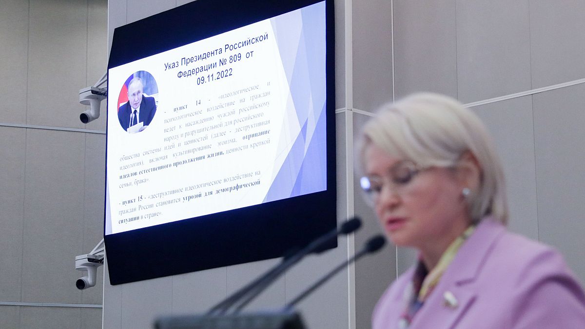 Russian lawmaker Elvira Aitkulova speaks during a session at the State Duma, 17 October, 2024