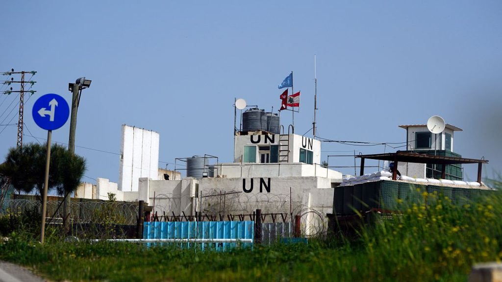 A base housing the United Nations peacekeeping forces in Lebanon (UNIFIL) at the Lebanese-Israeli border.