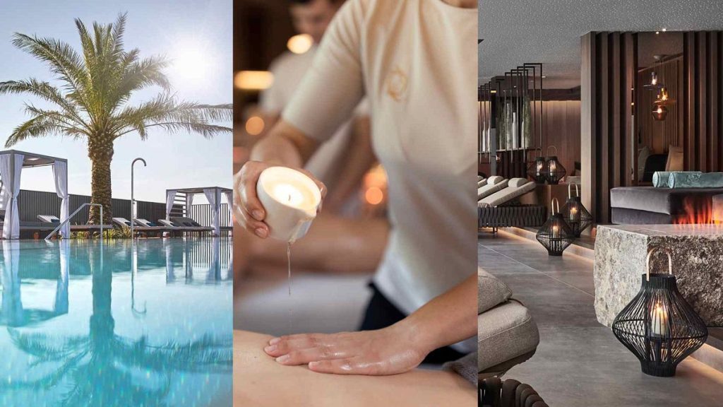 The skypool, massages and relexation room at Quellenhof Luxury Resort Lazise