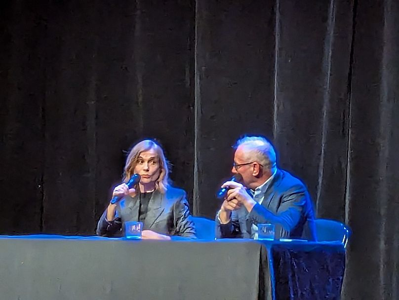 Isabelle Huppert lors de sa masterclass avec Thierry Frémaux