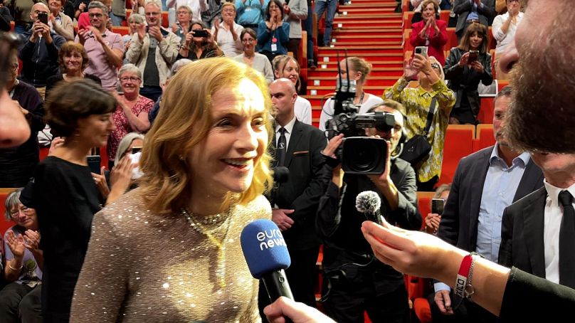 Euronews Culture avec Isabelle Huppert à la cérémonie de remise des prix