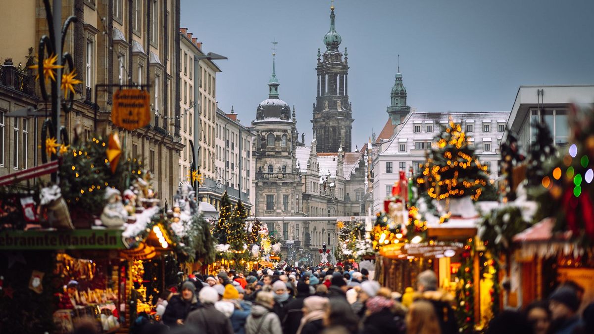 Dresden Weihnachten Striezelmarkt.