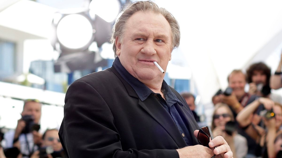 French actor Gerard Depardieu poses for photographers during a photo call for the film