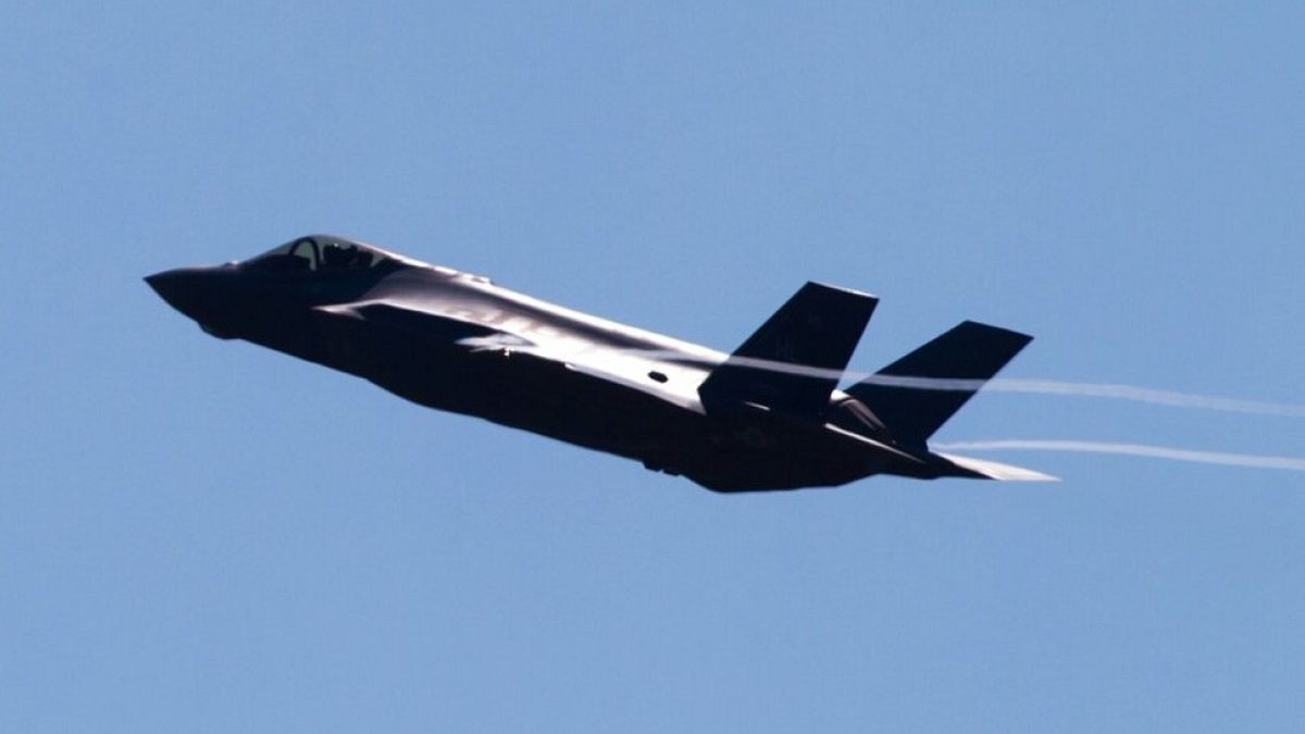 An F35 Fighter Jet, which the missiles can be installed into