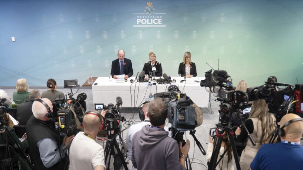 Police update the press on Tuesday