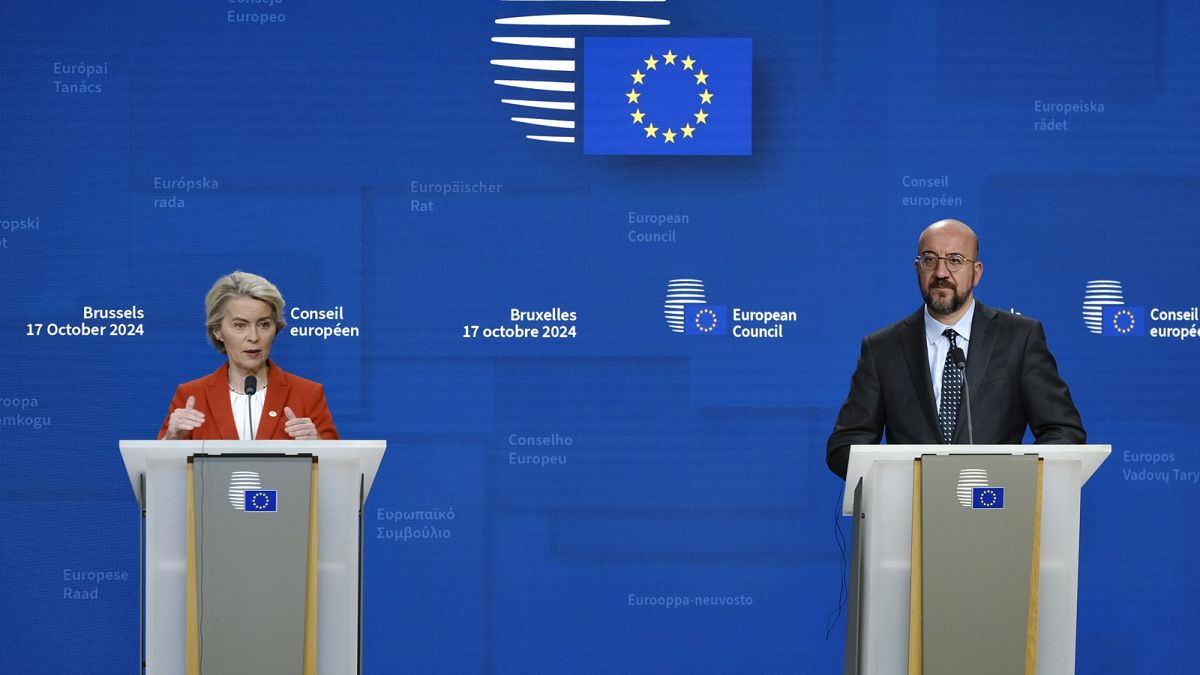 Ursula von der Leyen and Charles Michel spoke to the presser at the end of Thursday