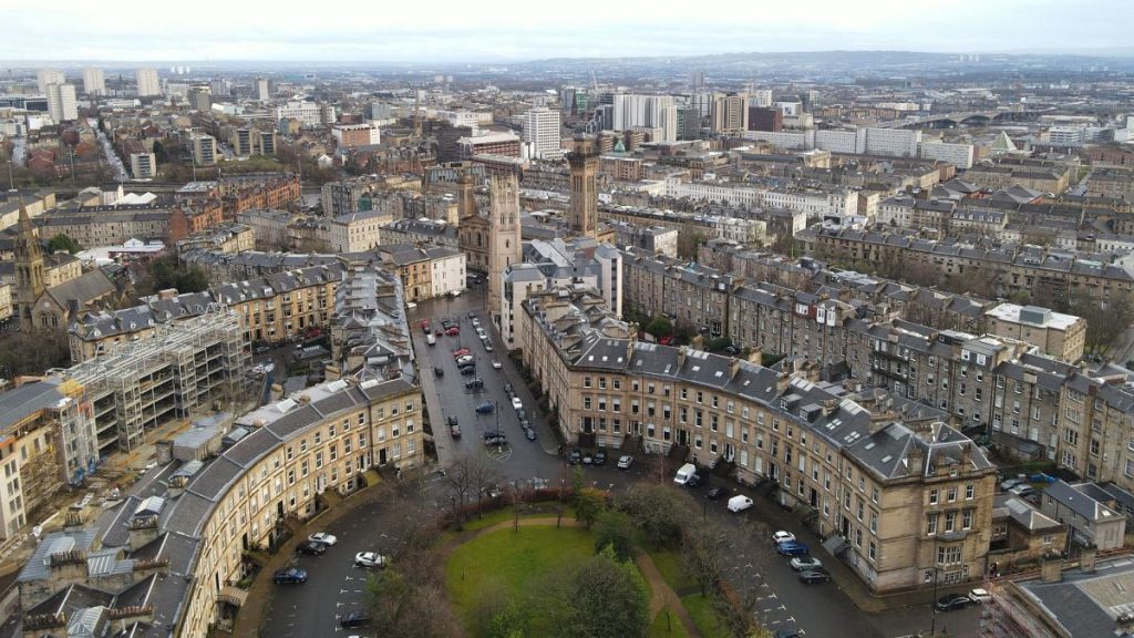 The electric wallpaper is being trialled in tenement flats in Glasgow, Scotland.